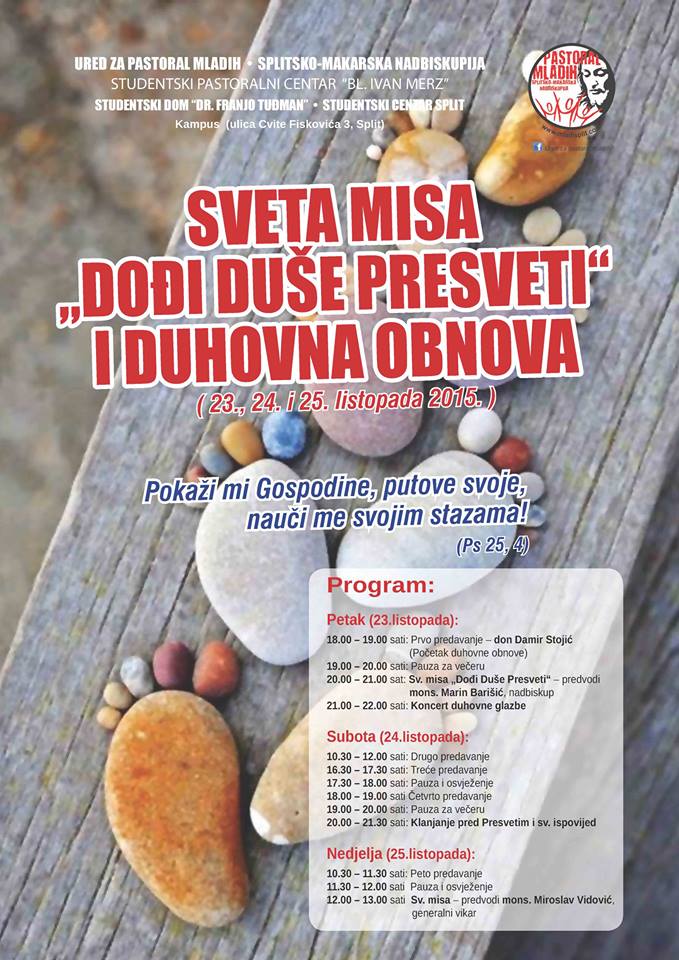 Split: trodnevna duhovna obnova za mlade