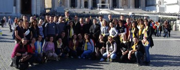 Mladi na zahvalnom hodočašću u Rimu