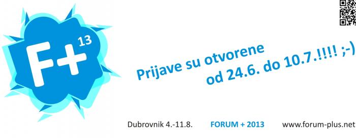 Otvorene prijave za FORUM+