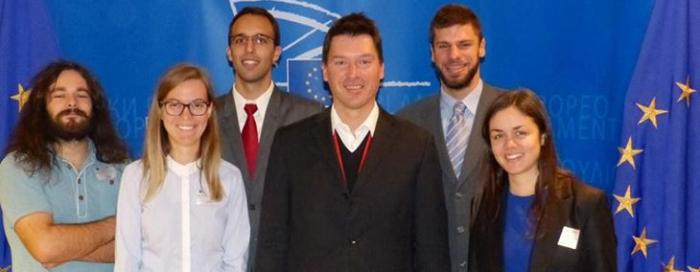 Delegacija Svjetskog saveza mladih World Youth Alliance Hrvatska u posjetu Europskom parlamentu