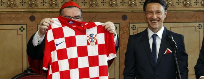 Kardinal Bozanić primio nogometaše Hrvatske reprezentacije