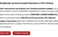 Prikupljanje pomoći poplavljenima u Hrvatskoj