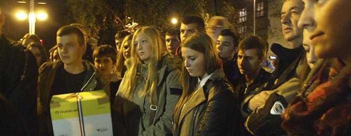 Mladi Županjci posjetili branitelje na prosvjedu u Savskoj