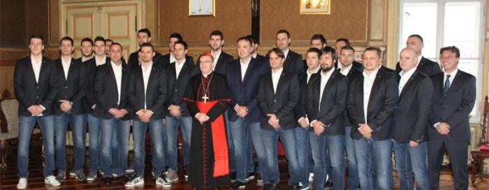 Kardinal Bozanić primio hrvatsku rukometnu reprezentaciju