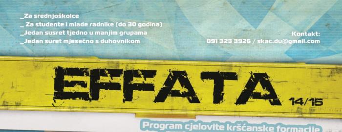 Dubrovnik: Effata - program cjelovite kršćanske formacije