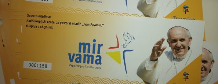 Karte za susret s Papom u Sarajevu