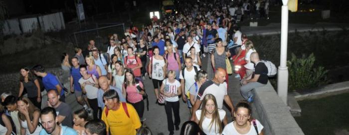 Hodočašće mladih Splitsko-makarske nadbiskupije u Sinj