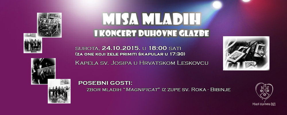 Misa mladih i koncert duhovne glazbe