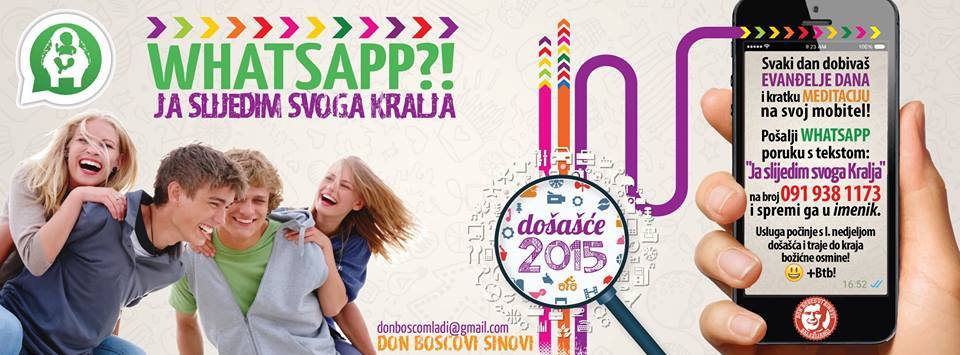 DOŠAŠĆE 2015. na WHATSAPPU!
