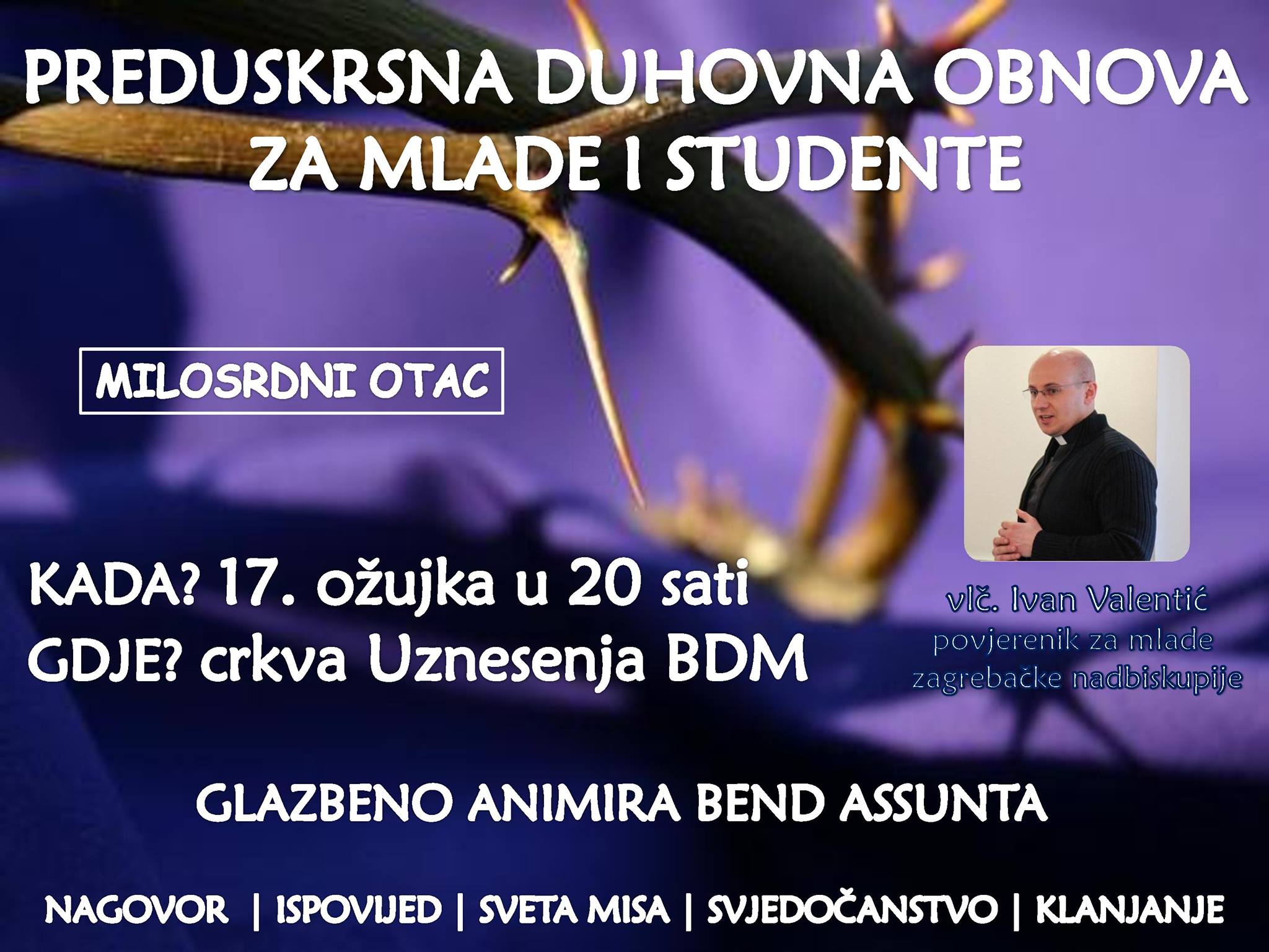 Preduskrsna duhovna obnova za mlade i studente Riječke nadbiskupije