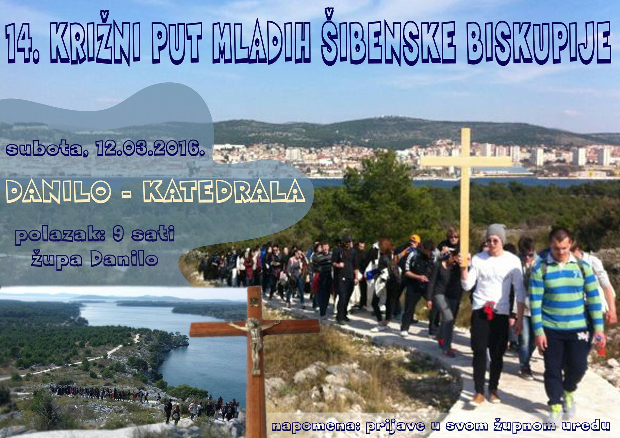 Križni put mladih Šibenske biskupije