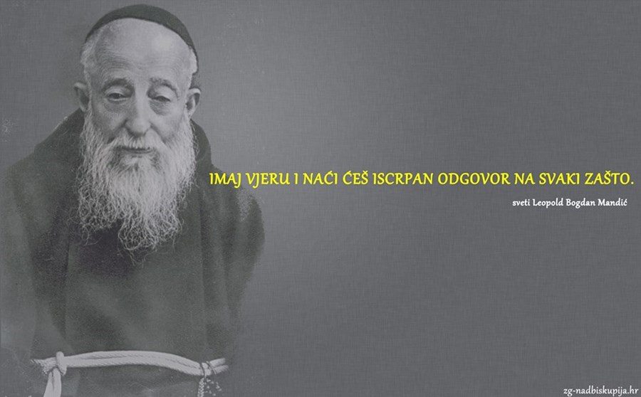 7 savjeta sv. Leopolda Mandića o tome kako uvijek živjeti u Božjem duhu