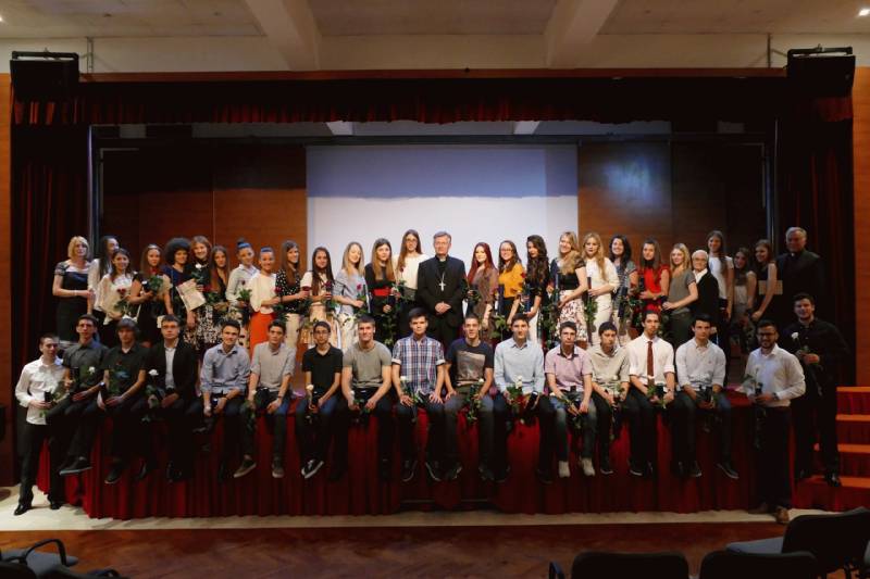 Misa zahvalnica za kraj školske godine u Nadbiskupijskoj klasičnoj gimnaziji u Splitu