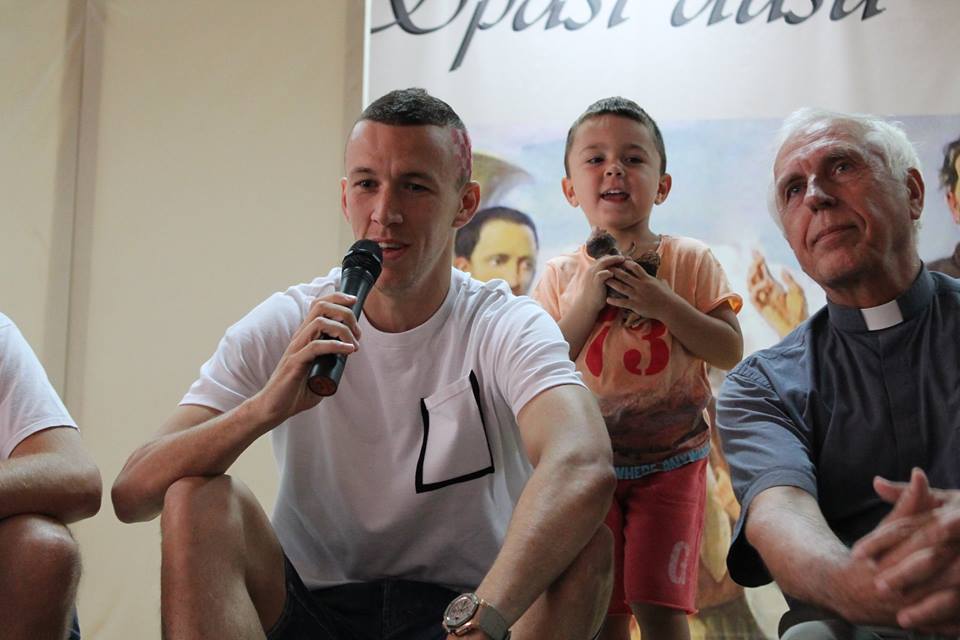 Hrvatski reprezentativac Ivan Perišić svjedočio na ''Ljetnom oratoriju'' u Splitu