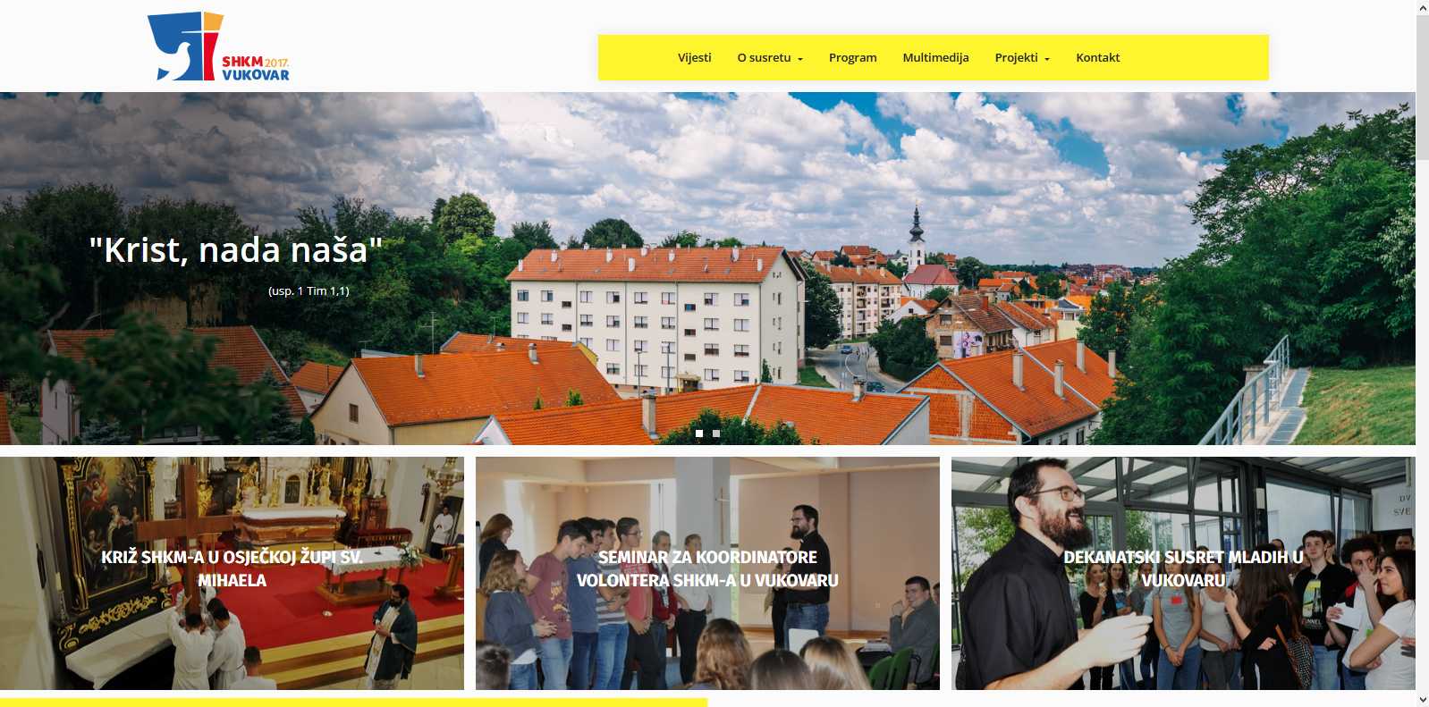 Službena web stranica za SHKM 2017. u Vukovaru