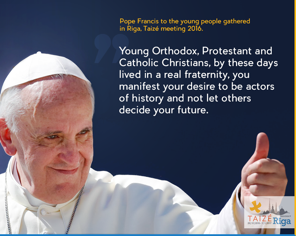 Papina poruka mladim sudionicima ekumenskog susreta u Rigi