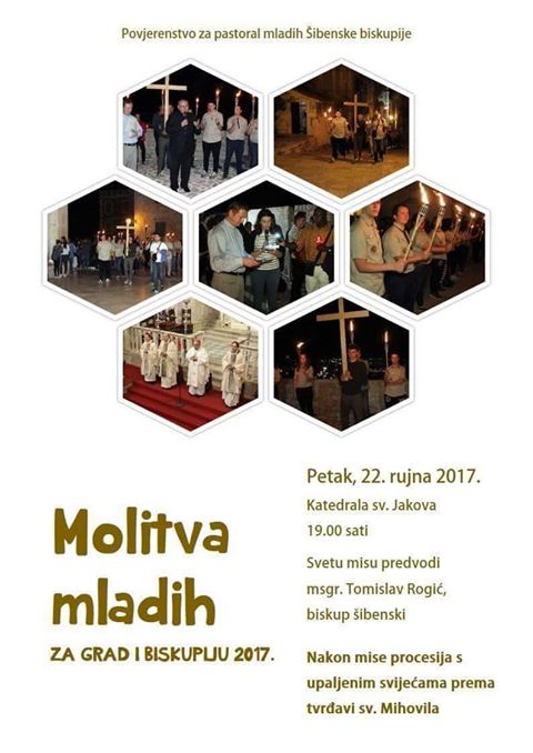 Šibenik: Molitva mladih za grad i biskupiju