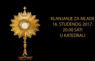 Klanjanje za mlade u Zagrebačkoj katedrali